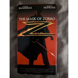 The Mask of Zorro (1998) VHS Antonio Banderas Anthony Hopkins
